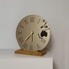 Concrete Tabletop Clock, Silent Mechanism, Modern & Rustic Desk Decor, Handmade Resin Tabletop Clock, Gift, Office Desk Clock,Unique Decor