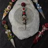 Beautiful floral embroidered headband. High quality handmade headband. Hand embroidered headband as a gift for women.