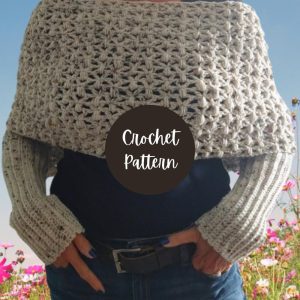 Crochet Sweater Scarf – Crochet Scarf with Sleeves – PDF Crochet Pattern –  Crochet Shawl Pattern – The Jasper Sweater Scarf (English)