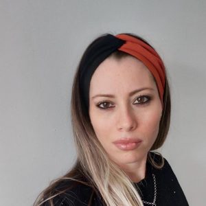 Luxury Brown Black Two Tone Handmade Turban Headband Elegant Hair Accessory for Women