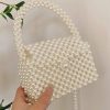 Pearl Beaded Handmade Bag – Elegant Pearl Purse, Unique Beaded Handbag, Stylish Eco-Friendly Accessory, Gift for Her