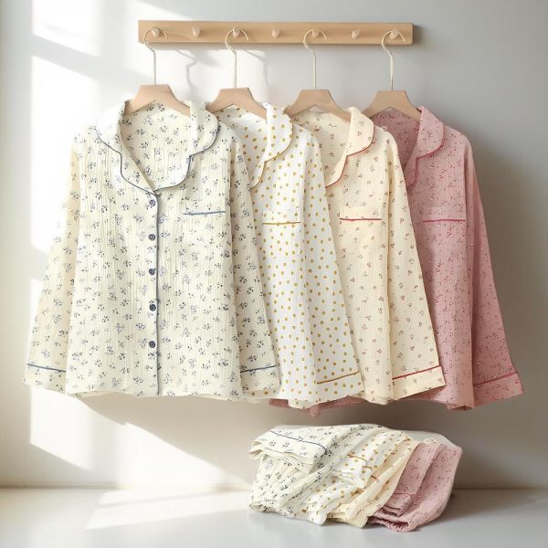 Pure Cotton Floral Pajamas | Muslin Cotton | Lounge Wear Women’s Pajama Set | Cute Sleepwear | Bachelorette Pajamas |  Matching PJs|Comfort
