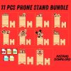File Wooden -Rack- For Mobile Phones model Puzzle file svg cdr dxf Vector Cnc files Instant download