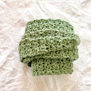 Sophie scarf in linen and viscose, handmade crochet – Ideal gift for women – knitted scarf