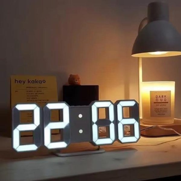 3D LED Digital Clock – Modern Wall Clock for Living Room, Bedroom & Office – Stylish Desk or Wall Decoration – Perfect Gift Idea