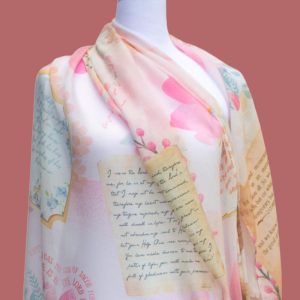 Hope Prayer Shawl (Pink) – Christian Gift for Women Scarf with Inspirational Bible Verses, Faith-Based Gift for Mom, Christian Head Covering