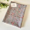Cobalt Blue Floral Scarf – Book Inspired – Soft Cotton Blend | Blue and White | Cute Bird Design | Booklover Gift | All Season Scarf
