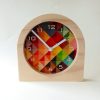 Tabletop Metal Clock with Geometric Style, Silent Bedroom Clock, Unique Desk Clock, Modern Design New Business Gift, Home Decoration